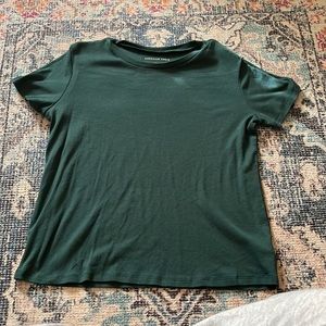 American eagle dark green short sleeve top